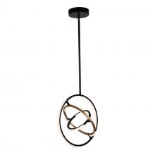 Aircraft Canada AC6740BB - Trilogy Collection Integrated LED Pendant, Black & Brass