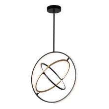Aircraft Canada AC6741BB - Trilogy Collection Integrated LED Pendant, Black & Brass