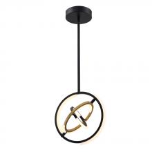 Aircraft Canada AC6742BB - Trilogy Collection Integrated LED 13 in. Pendant, Black and Gold