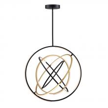 Aircraft Canada AC6746BB - Trilogy Collection Integrated LED 32 in. Pendant, Black and Gold