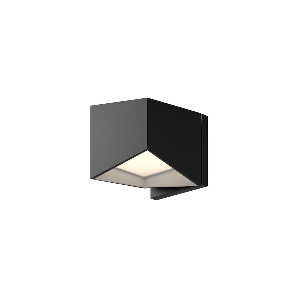 Cubix 5-in Black/White LED Wall Sconce