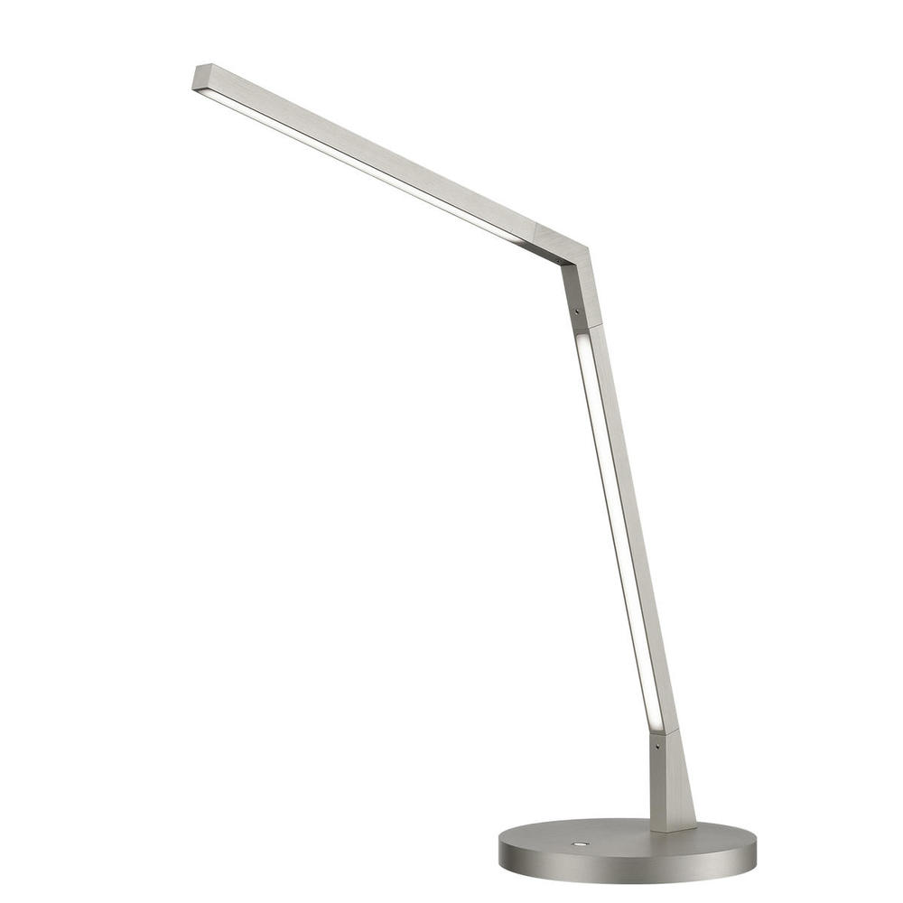 Miter 17-in Brushed Nickel LED Table Lamp