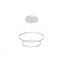 Kuzco CH87824-WH - Cerchio 24-in White LED Chandeliers