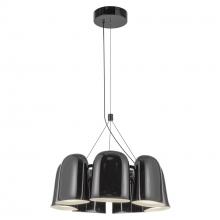  CH21120-GBK-UNV - Bell 20-in Glossy Black LED Chandelier