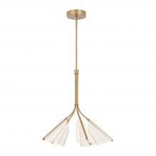 Kuzco CH62628-BG/LG - Mulberry 28-in Brushed Gold/Light Guide LED Chandeliers