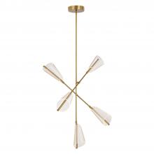 Kuzco CH62737-BG/LG - Mulberry 37-in Brushed Gold/Light Guide LED Chandeliers