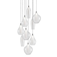 Kuzco MP3009 - Victoria 9 Head Chrome LED Multi Pendant