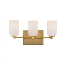 Kuzco VL57718-BG/GO - Nola 18-in Brushed Gold/Glossy Opal Glass Socket Vanity Light