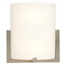  212430BN 213EB - Wall Sconce - in Brushed Nickel finish with Frosted White Glass