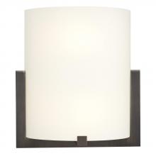  212430ORB - Wall Sconce - Oil Rubbed Bronze with White Glass 1x100W