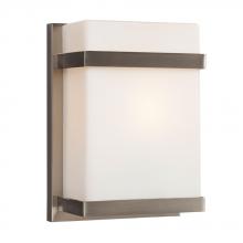  215580BN-113NPF - Wall Sconce - in Brushed Nickel finish with Satin White Glass (Suitable for Indoor Use Only)