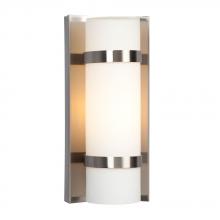  ES215670BN - Wall Sconce - in Brushed Nickel finish with Satin White Glass (Suitable for Indoor Use Only)