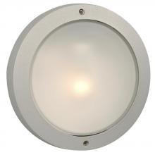  305063MS - Cast Aluminum Outdoor Marine Light - in Matte Silver finish w/ Frosted Glass