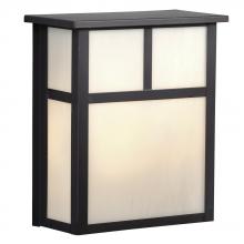  306101OBZ - Outdoor Wall Fixture - Old Bronze w/ White Marbled Glass