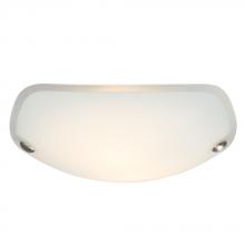  L610462BW016A1 - LED Flush Mount Ceiling Light - in Brushed Nickel finish with Satin White Glass