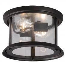  612302ORB - Flushmount - Oil Rubbed Bronze with Clear Glass