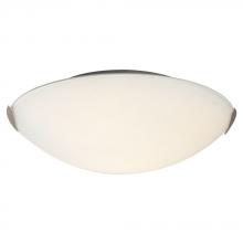  612413BN 2PL13 - Flush Mount Ceiling Light - in Brushed Nickel finish with Satin White Glass