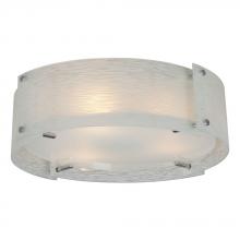 Galaxy L615043CH024A1 - LED Flush Mount Ceiling Light - in Polished Chrome finish with Frosted Textured Glass