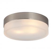  615272BN-113EB - Flush Mount Ceiling Light - in Brushed Nickel finish with Frosted Glass