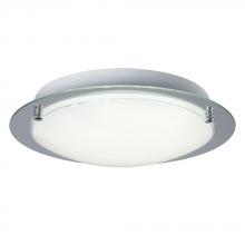 Galaxy L619494CH024A1 - LED Flush Mount Ceiling Light - in Polished Chrome finish with White Glass