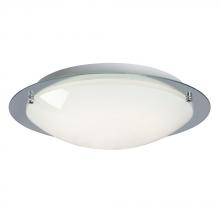 Galaxy L619495CH024A1 - LED Flush Mount Ceiling Light - in Polished Chrome finish with White Glass