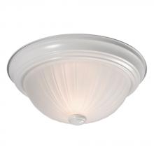 Galaxy 625021WH-113EB - Flush Mount Ceiling Light - in White  finish with Frosted Melon Glass