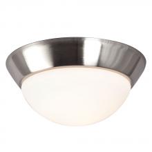 Galaxy 626101BN-113EB - Flush Mount Ceiling Light - in Brushed Nickel finish with White Glass
