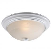  L635032WH010A1 - LED Flush Mount Ceiling Light - in White finish with Marbled Glass