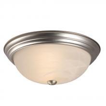  635033PT 2PL13 - Flush Mount Ceiling Light - in Pewter finish with Marbled Glass