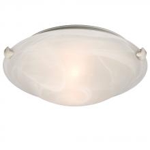 Galaxy L680112MW010A1 - LED Flush Mount Ceiling Light - in White finish with Marbled Glass