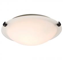  L680112WO016A1 - LED Flush Mount Ceiling Light - in Oil Rubbed Bronze finish with White Glass