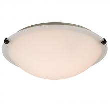  680116WH-ORB-213NPF - Flush Mount Ceiling Light - in Oil Rubbed Bronze finish with White Glass