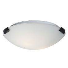  L680412OW016A1 - LED Flush Mount Ceiling Light - in Oil Rubbed Bronze finish with White Glass