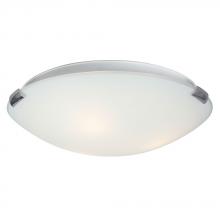 Galaxy 680416CH/WH-218EB - Flush Mount Ceiling Light - in Polished Chrome finish with White Glass