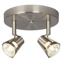 Galaxy 755598BN - Two Light Halogen Monopoint - Brushed Nickel