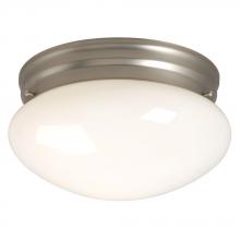  L810210PT010A1 - LED Utility Flush Mount Ceiling Light - in Pewter finish with White Glass