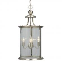  912300BN - Pendant - Brushed Nickel with Clear Glass