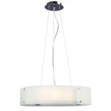  L915044CH031A1 - LED Pendant Light - in Polished Chrome finish with Frosted Textured Glass