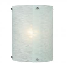  ES215040CH - Wall Sconce - in Polished Chrome finish with Frosted Textured Glass