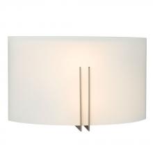  ES215681BN - Wall Sconce - in Brushed Nickel finish with Satin White Glass