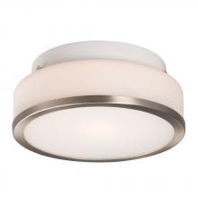 Galaxy Lighting ES613531BN - Flush Mount Ceiling Light - in Brushed Nickel finish with White Glass