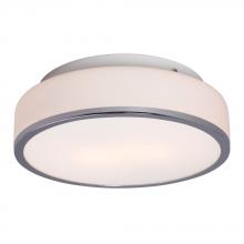 Galaxy Lighting ES613532CH - Flush Mount Ceiling Light - in Polished Chrome finish with White Glass