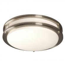  L650300BN010A1 - LED Flush Mount Ceiling Light - in Brushed Nickel finish with White Acrylic Lens