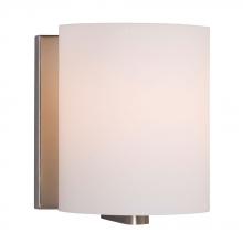 Galaxy ES710231BN - 1-Light Bath & Vanity Light - in Brushed Nickel finish with Satin White Glass