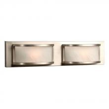 Galaxy ES790802PTR - 2-Light Bath & Vanity Light  - in Pewter finish with Marbled Glass