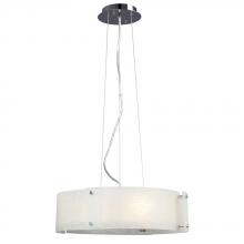 Galaxy ES915043CH - Pendant Light - in Polished Chrome finish with Frosted Textured Glass