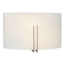  L215681BN012A1 - LED Wall Sconce - in Brushed Nickel finish with Satin White Glass