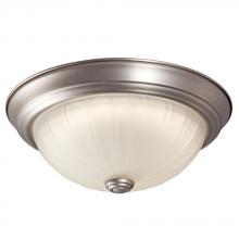 Galaxy L625021PT010A1 - LED Flush Mount Ceiling Light - in Pewter finish with Frosted Melon Glass