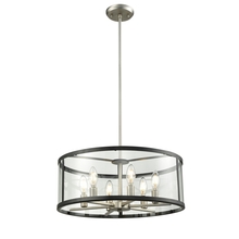  DVP25408BN/GR-CL - Downtown 6 Light Pendant