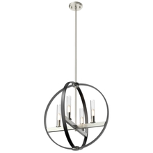 DVI Canada DVP28849SN/GR-CL - Mont Royal 4 Light Large Pendant